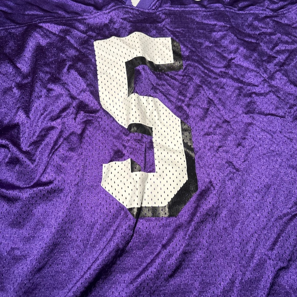 Nike Team TCU Horned Frogs Football Jersey Purple Number 5 Mens XXL Authentic - Picture 3 of 11